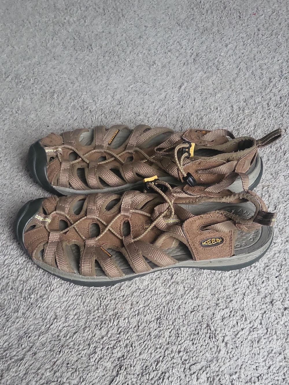 Keen Whisper Hiking Sandals Womens 10.5 Brown Waterproof Hybrid Shoes Outdoors - Picture 3 of 9